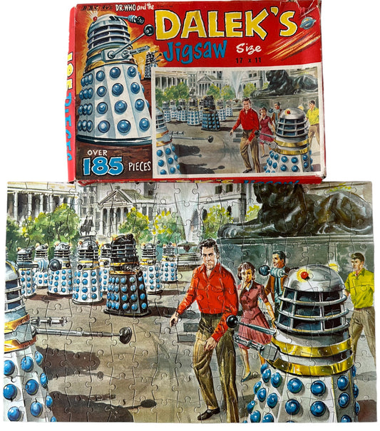 Vintage Thomas Hope 1965 Doctor Dr Who And The Daleks Jigsaw Puzzle - Peace Talks - Fantastic Condition -100% Complete - In The Original Box