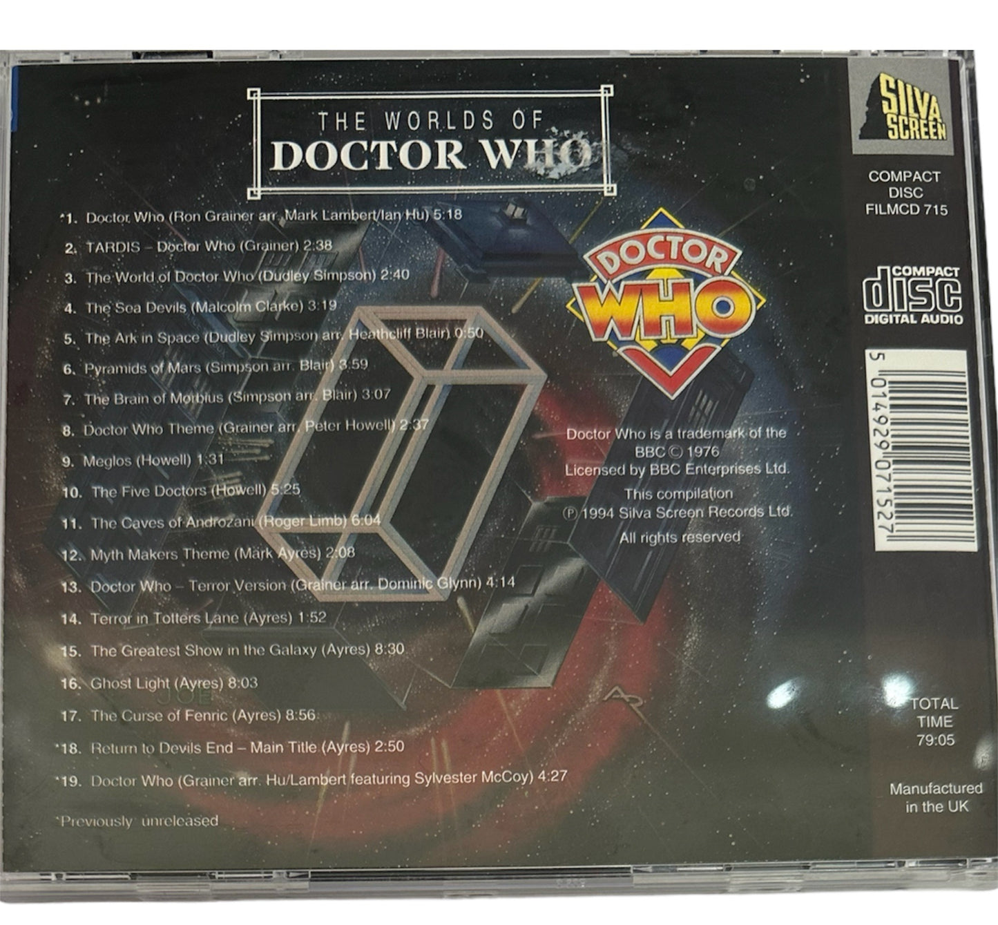 Vintage Silva Screen 1994 Doctor Dr Who The Worlds Of Dr Who Audio CD - Shop Stock Room Find
