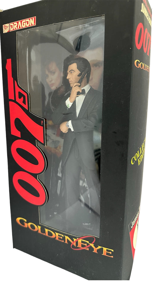 Vintage Dragon 1996 James Bond 007 Goldeneye - 1/9 Scale Hero Series - (Pierce Brosnan) James Bond 8 inch Figurine Collectors Edition - Factory Sealed Shop Stock Room Find