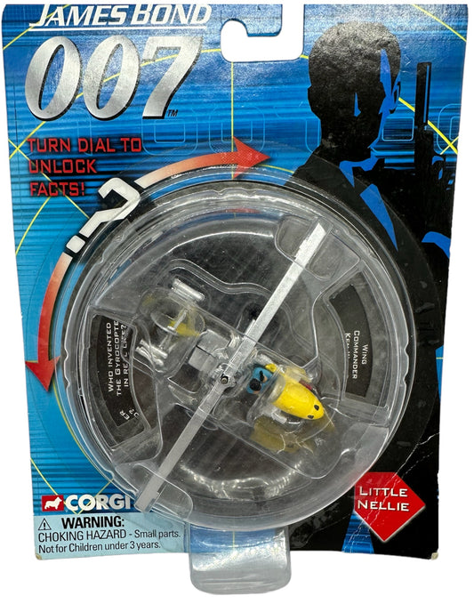 Vintage 2006 Corgi James Bond 007 - Your Only Live Twice - Little Nellie Gyrocopter 1:64 Scale Die-Cast Vehicle Replica Number TY95126 On Trivia Dial Pack - Factory Sealed Shop Stock Room Find