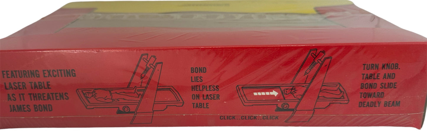 Vintage AC Gilbert 1965 James Bond Secret Agent 007 Action Toy Set 3 - Includes Dr No, Odd Job, Goldfinger And James Bond On Goldfingers Laser Table - Factory Sealed Shop Stock Room Find