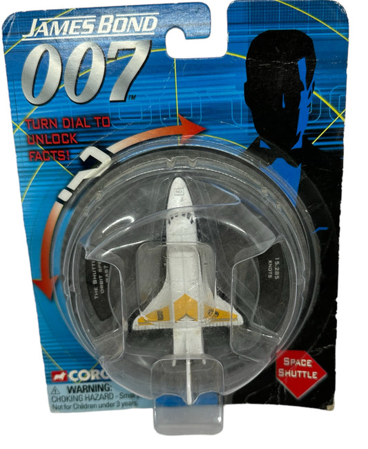 Vintage 2006 Corgi James Bond 007 - Moonraker - Space Shuttle 1:64 Scale Die-Cast Vehicle Replica Number TY95802&nbsp;- On Trivia Dial Pack - Factory Sealed Shop Stock Room Find
