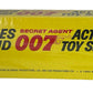 Vintage AC Gilbert 1965 James Bond Secret Agent 007 Action Toy Set 3 - Includes Dr No, Odd Job, Goldfinger And James Bond On Goldfingers Laser Table - Factory Sealed Shop Stock Room Find