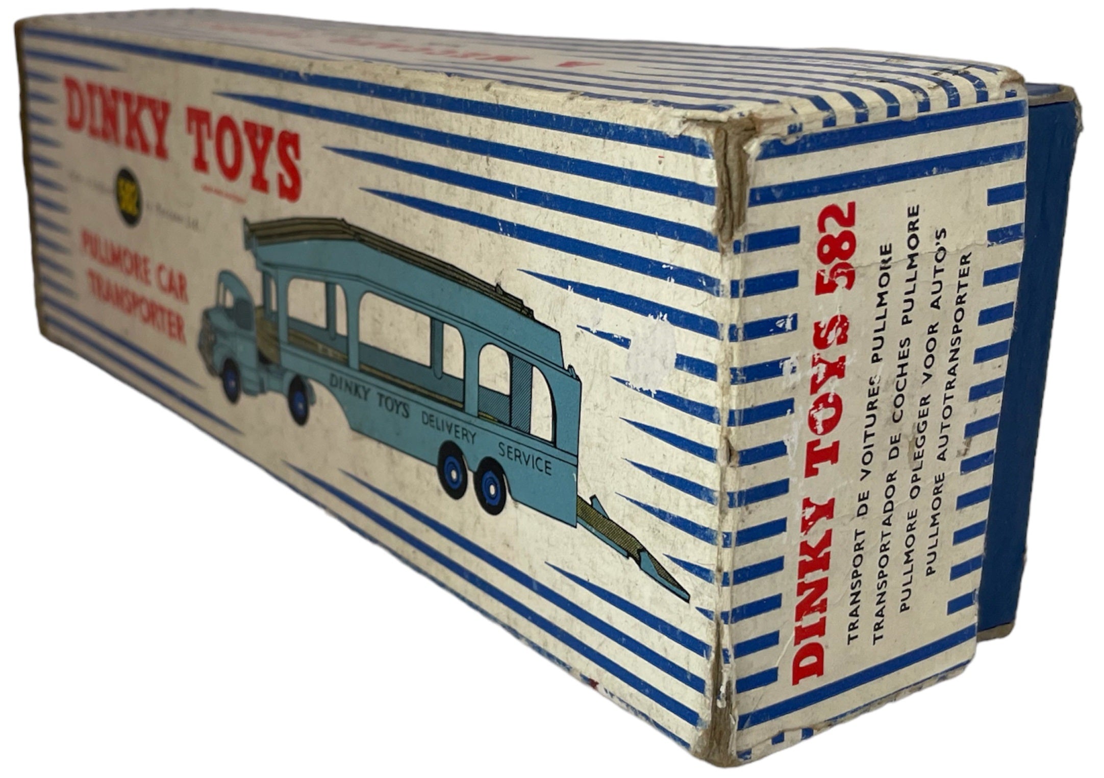 Vintage Dinky Toys 1953 No. 582 Pullmore Car Transporter 4 Rivet Blue Midas Touch Toys Games And Collectables