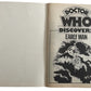 Vintage Target Books 1977 Doctor Dr Who Discovers Early Man Paperback Book With Free Colour Poster - Fantastic Condition Former Shop Stock