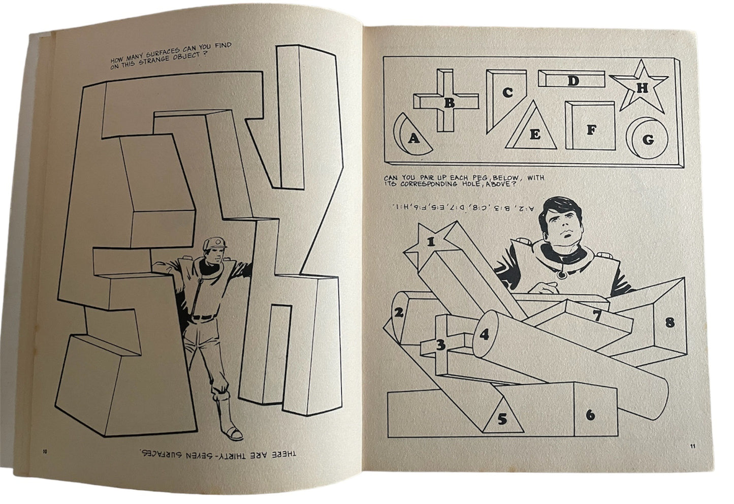 Vintage 1967 Century 21 - Gerry Andersons Captain Scarlet & The Mysterons Puzzle Book - Quizzes, Mazes, Drawing, Painting, Games &amp; Dot To Dots - Fantastic Condition Ultra Rare Item