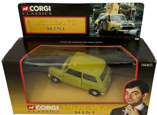 Vintage Corgi Classic's 1996 Mr Bean's Mini Die Cast Replica Model Vehicle Car - Shop Stock Room Find