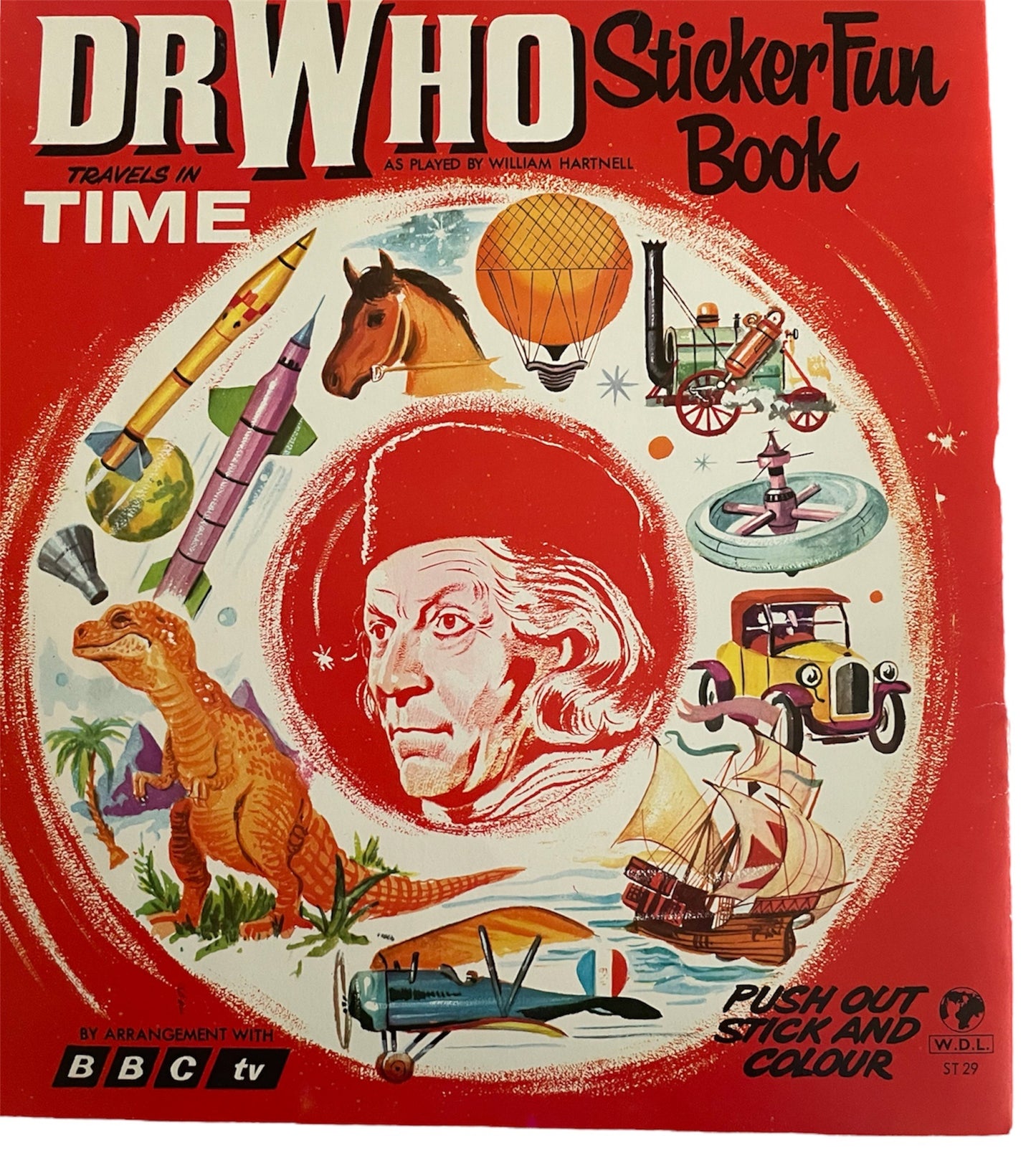 Vintage World Distributors 1966 Ultra Rare Dr Who Travels In Time Sticker Fun Book - Fantastic Condition - Ultra Rare Item.