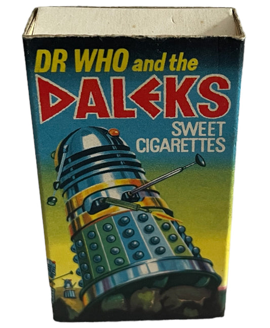 Vintage Ultra Rare 1964 Dr Who And The Daleks Sweet Cigarette Empty Box By Cadet Sweets - Fantastic Condition Ultra Rare Item