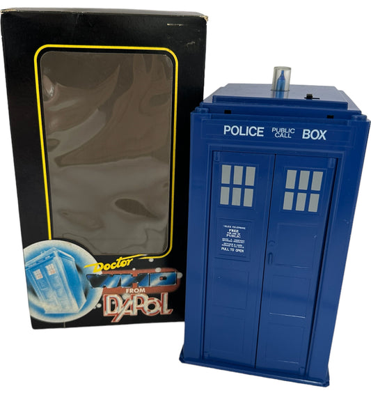 Vintage 1987 Doctor Dr Who The Tardis - Time And Relative Dimensions In Space Police Box&nbsp; By Dapol - Former Shop Stock.