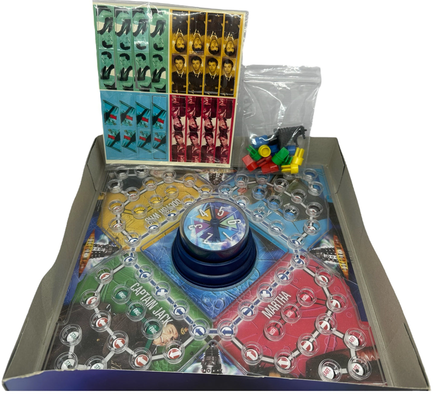 Vintage 2008 Doctor Dr Who And The Dalek Spinomatic Board Game - Former Shop Counter Display Set