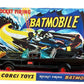 Vintage Corgi 1966 First Release Rocket Firing Batmobile Diecast Replica Vehicle With Mini Figures Number 267 - Boxed With Display Plinth
