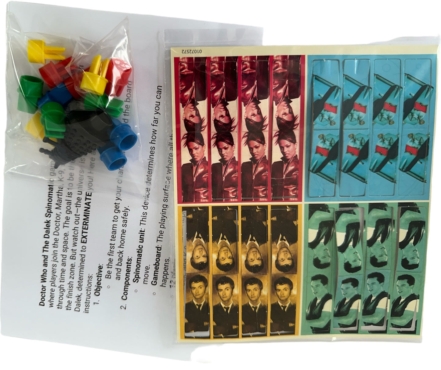 Vintage 2008 Doctor Dr Who And The Dalek Spinomatic Board Game - Former Shop Counter Display Set