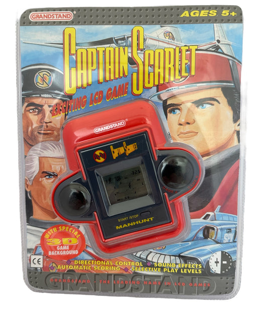 Vintage Grandstand 1992 Gerry Andersons Captain Scarlet & The Mysterons Exciting LCD Game - Manhunt - Brand New Factory Sealed Shop Stock Room Find