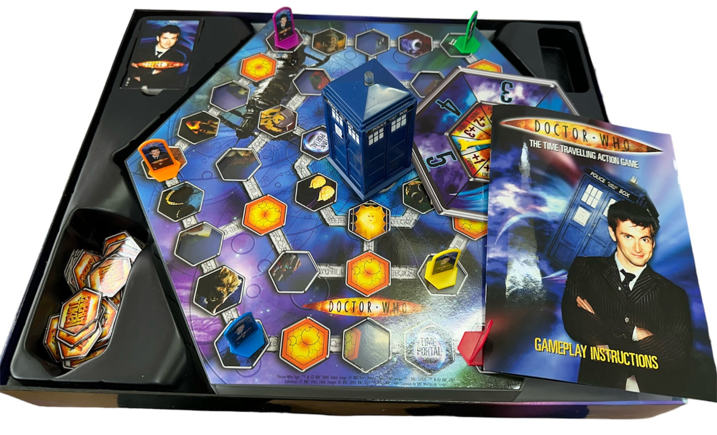 Vintage 2006 Doctor Dr Who The Time Travelling Action Board Game - Former Shop Counter Display Item