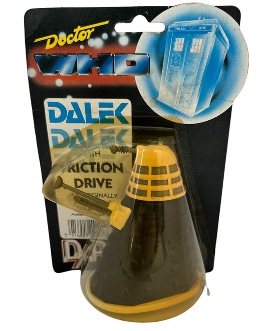 Vintage Dapol 1987 Doctor Dr Who Black And White Dalek Action Figure - Mint On Card - Shop Stock Room Find