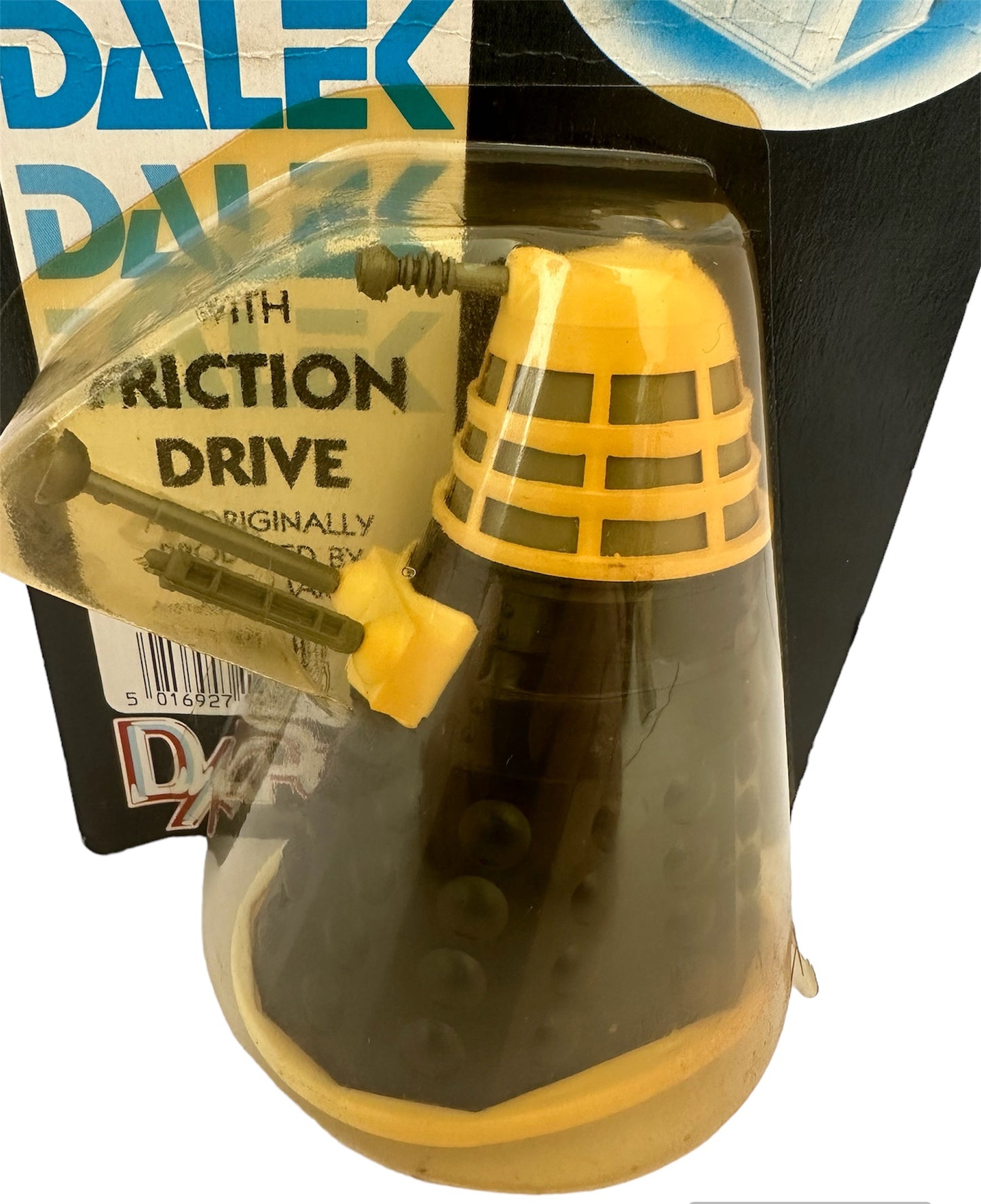 Vintage Dapol 1987 Doctor Dr Who Black And White Dalek Action Figure - Mint On Card - Shop Stock Room Find
