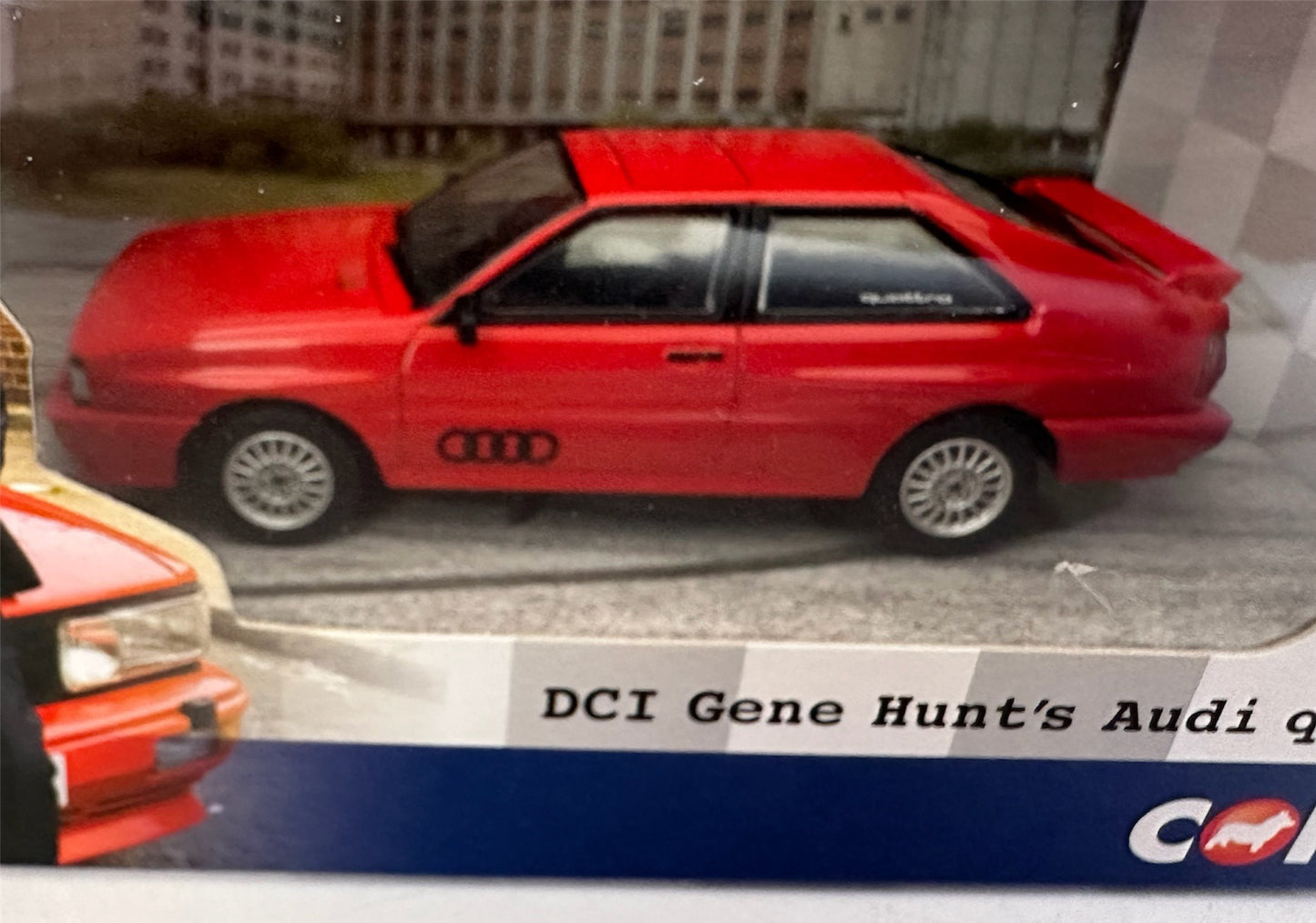 Vintage Corgi 2011 Ashes To Ashes DCI Gene Hunts Audi Quattro Die-Cast Replica Model Vehicle - Fantastic Condition - Factory Sealed Shop Stock Room Find
