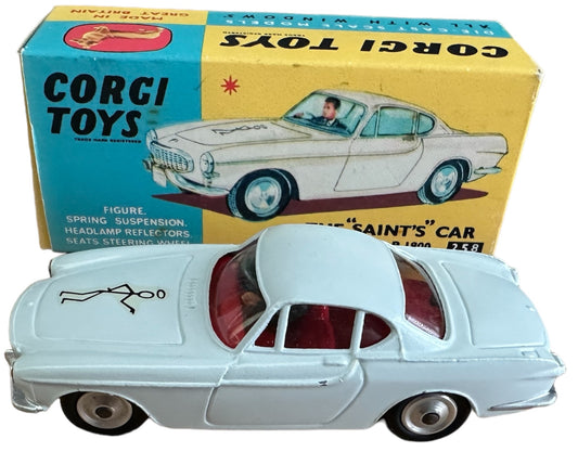 Vintage 1965 Corgi Number 258 The Saints Car Volvo P.1800 Replica Vehicle In The Original Box - Shop Stock Room Find …