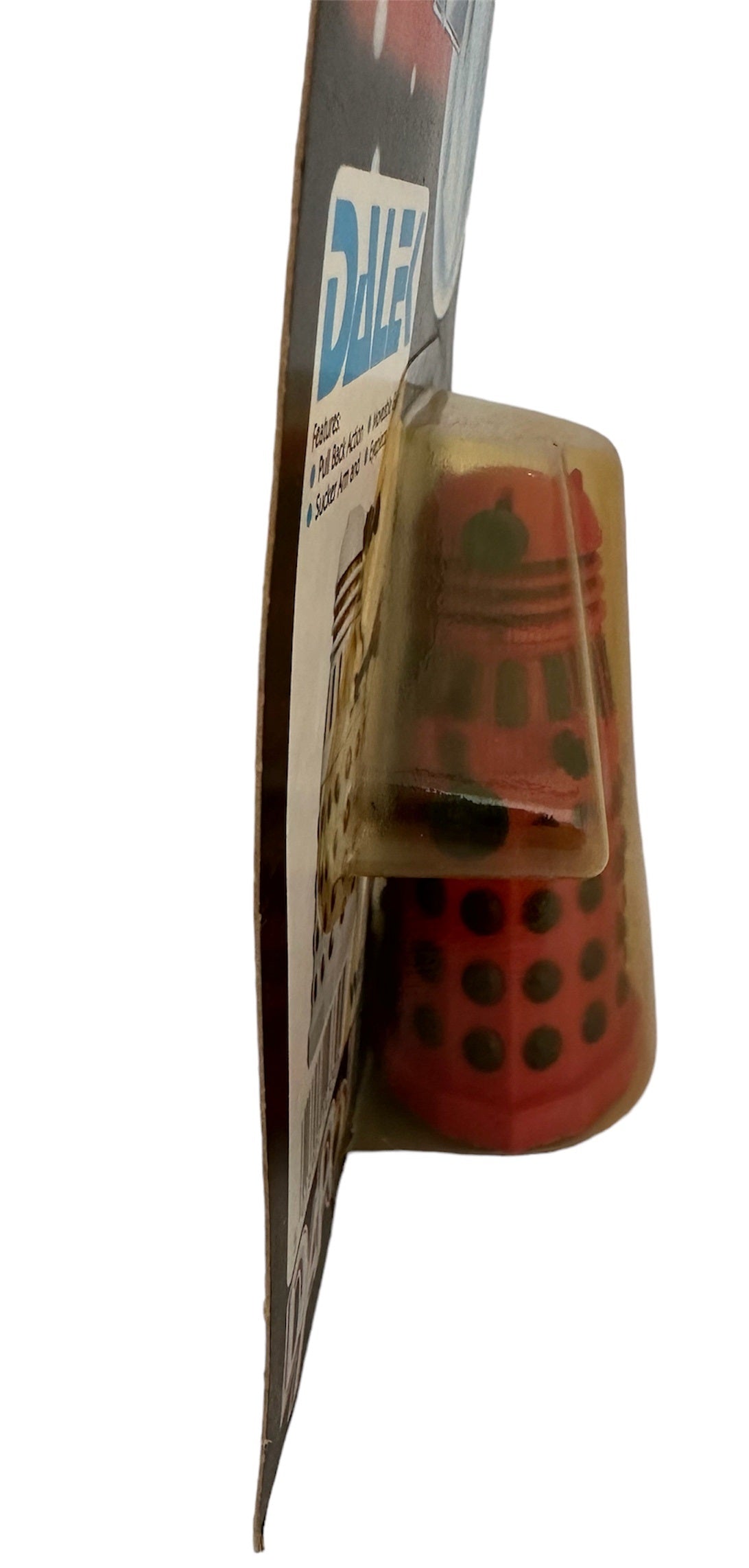 Vintage Dapol 1987 Doctor Dr Who Red And Black Dalek Action Figure - Mint On Card - Shop Stock Room Find