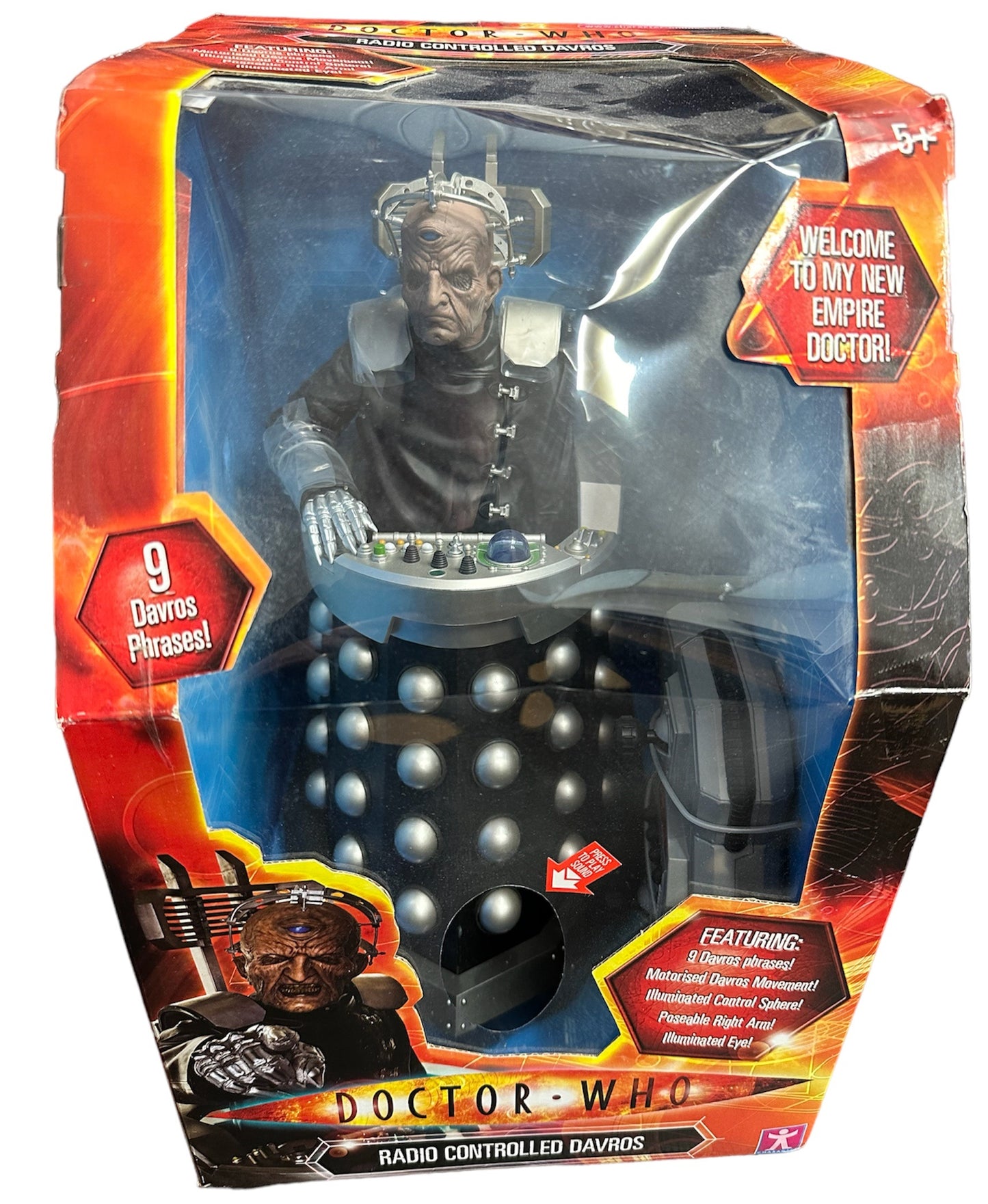 Vintage 2008 Doctor Dr Who 12 Inch Electronic Radio Controlled Talking Davros Collectors Action Figure - Factory Sealed Shop Stock Room Find