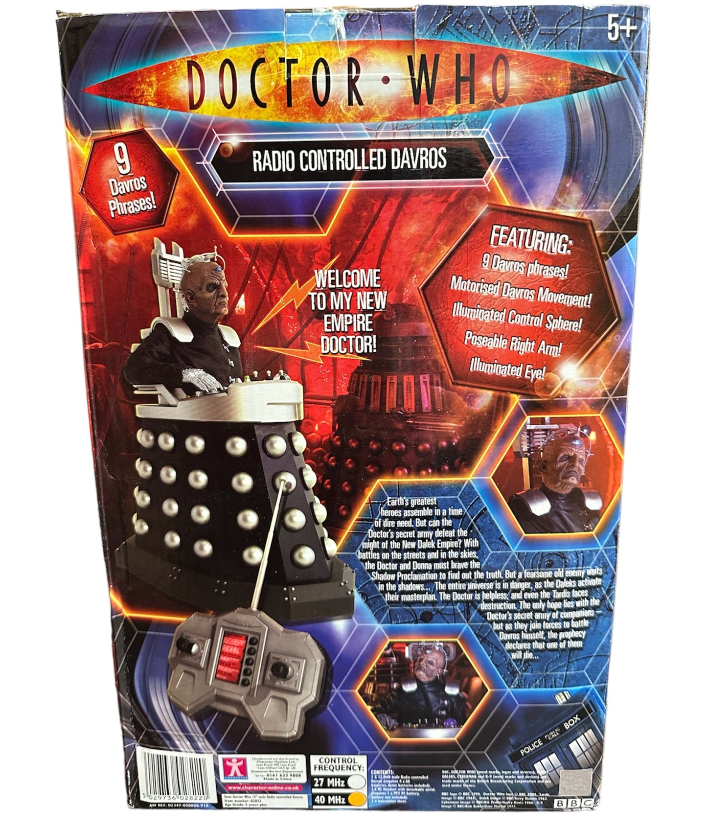Vintage 2008 Doctor Dr Who 12 Inch Electronic Radio Controlled Talking Davros Collectors Action Figure - Factory Sealed Shop Stock Room Find