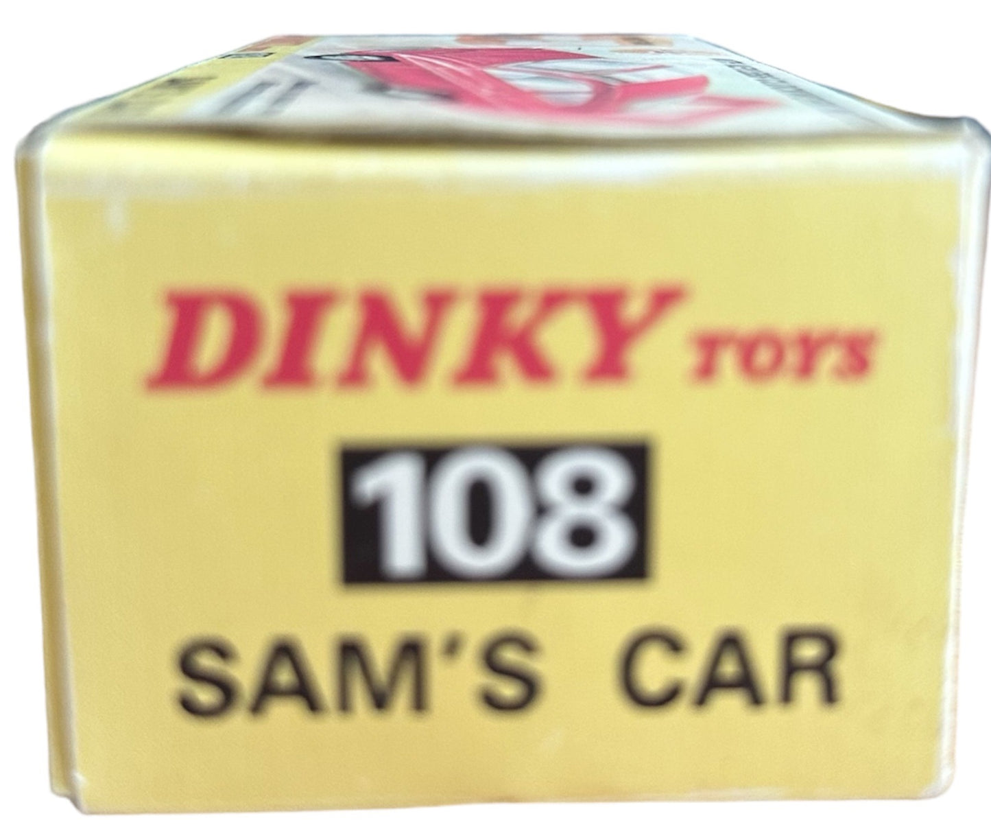 Vintage 1967 Gerry Andersons Joe 90 Dinky Toys Number 108 Sam Loover Sam's Car Diecast Replica Vehicle With Pull Back And Go Action - With Reproduction Display Plinth & Box