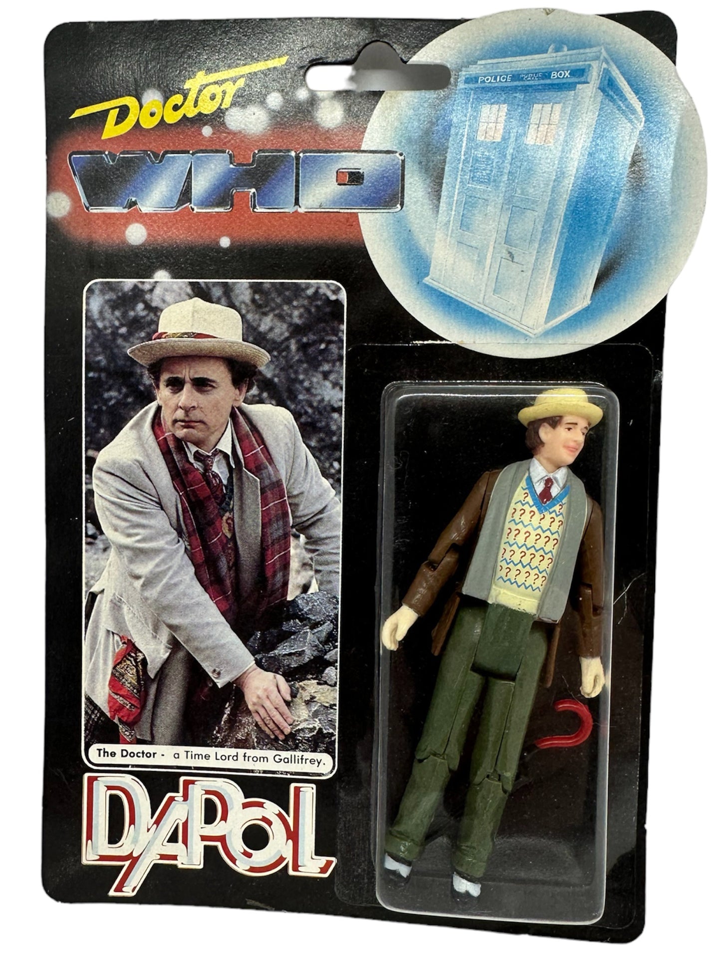 Vintage Dapol 1987 Dr Who Classic 7th Doctor Action Figure - Mint On Card - Shop Stock Room Find