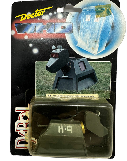 Vintage Dapol 1987 Doctor Dr Who Classic K9 The Doctors Personal Robot Dog Computer Action Figure - Mint On Card - Shop Stock Room Find.