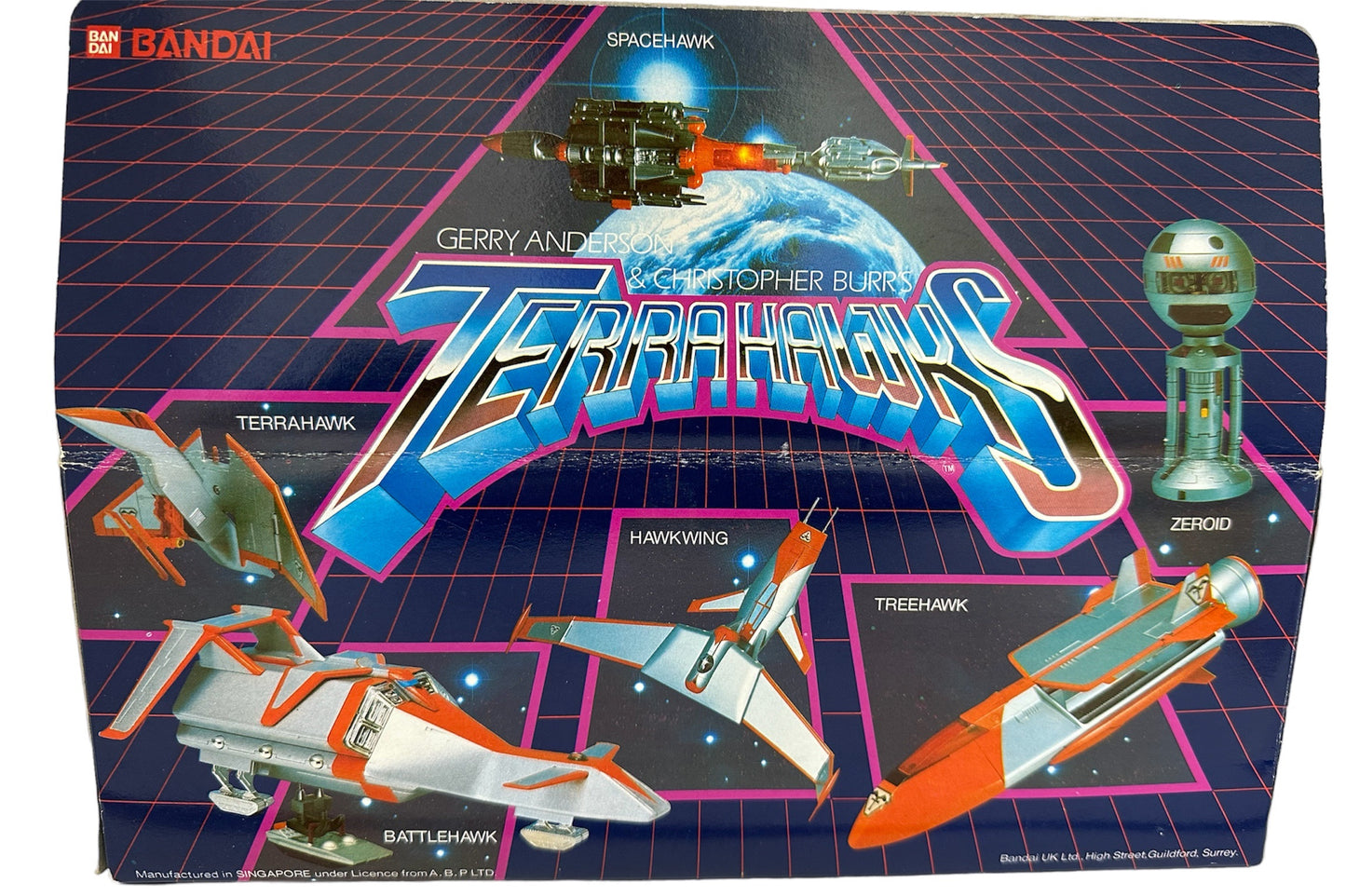 Vintage Bandais 1983 Gerry Anderson &amp; Christopher Burrs Terrahawks BattleHawk Action Model - In The Original Box - Shop Stock Room Find