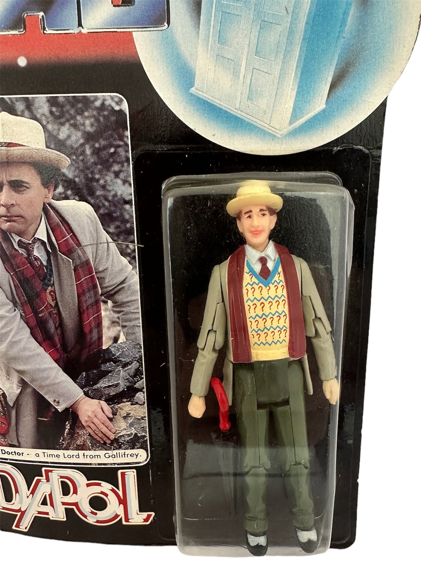 Vintage Dapol 1987 Dr Who Classic 7th Doctor In White Jacket Action Figure - Mint On Card - Shop Stock Room Find