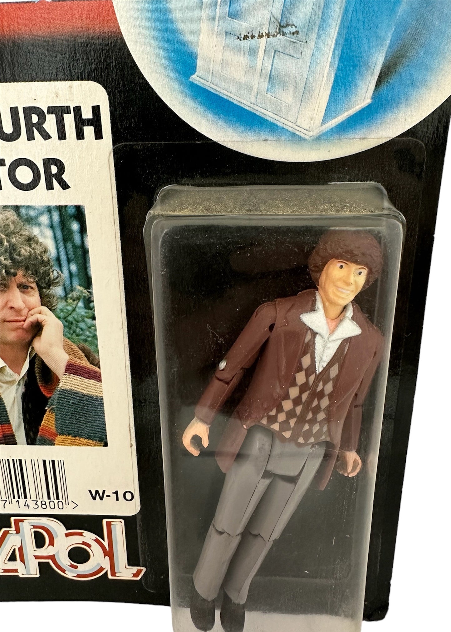 Vintage Dapol 1987 Doctor Dr Who The 4th Doctor In Brown Jacket Action Figure As Portrayed By Tom Baker - Brand New Factory Sealed Shop Stock Room Find