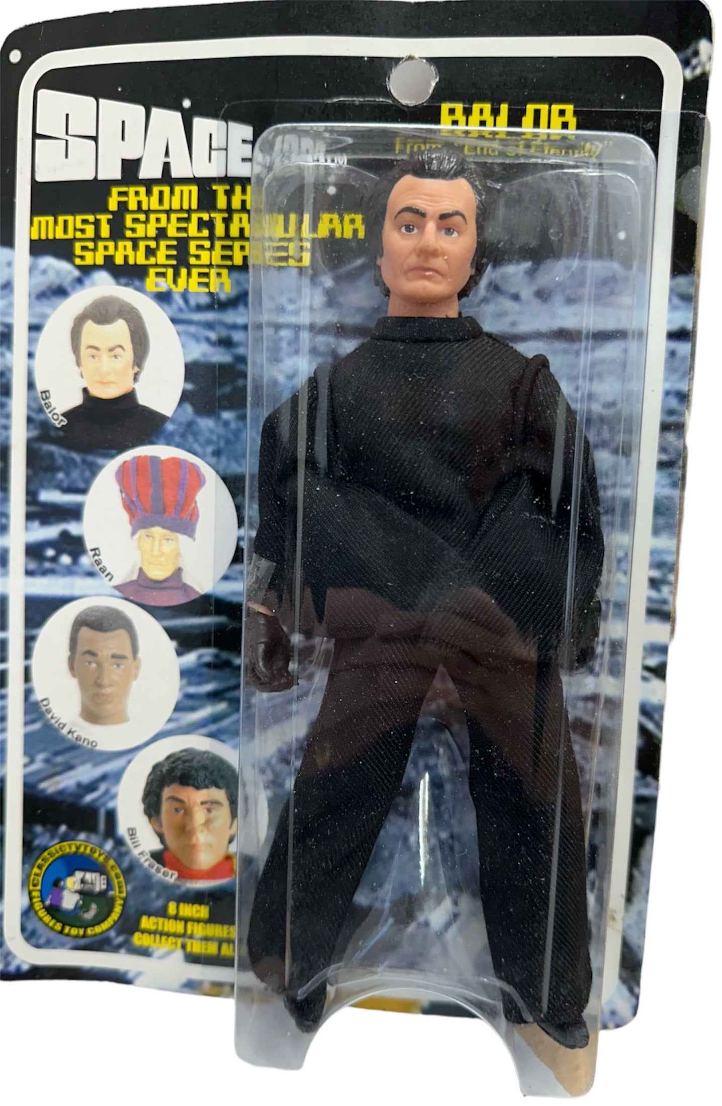 Vintage 2005 Gerry Andersons Space 1999 Mego Style Balor - From The Episode End Of Eternity - 8" Action Figure - Factory Sealed Shop Stock Room Find