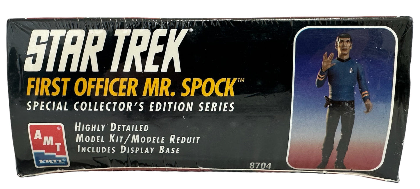 Vintage AMT/ERTL Star Trek The Original Series - First Officer Mr Spock Highly Detailed Special Collectors Edition Vinyl Model Kit - Factory Sealed Shop Stock Room Find