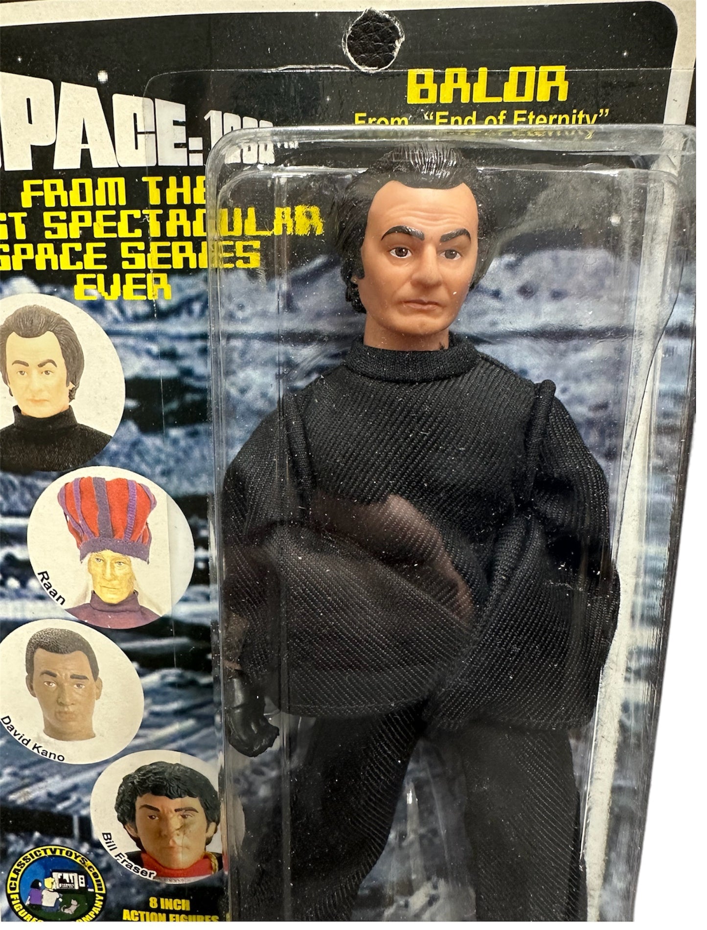 Vintage 2005 Gerry Andersons Space 1999 Mego Style Balor - From The Episode End Of Eternity - 8" Action Figure - Factory Sealed Shop Stock Room Find