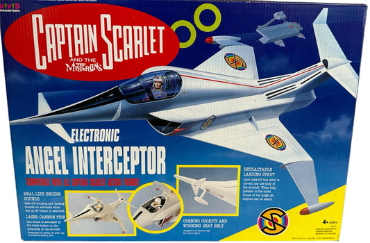 Vintage Vivids 1994 Gerry Andersons Captain Scarlet And The Mysterons Electronic Angel Interceptor Model Air Craft - Shop Stock Room Find