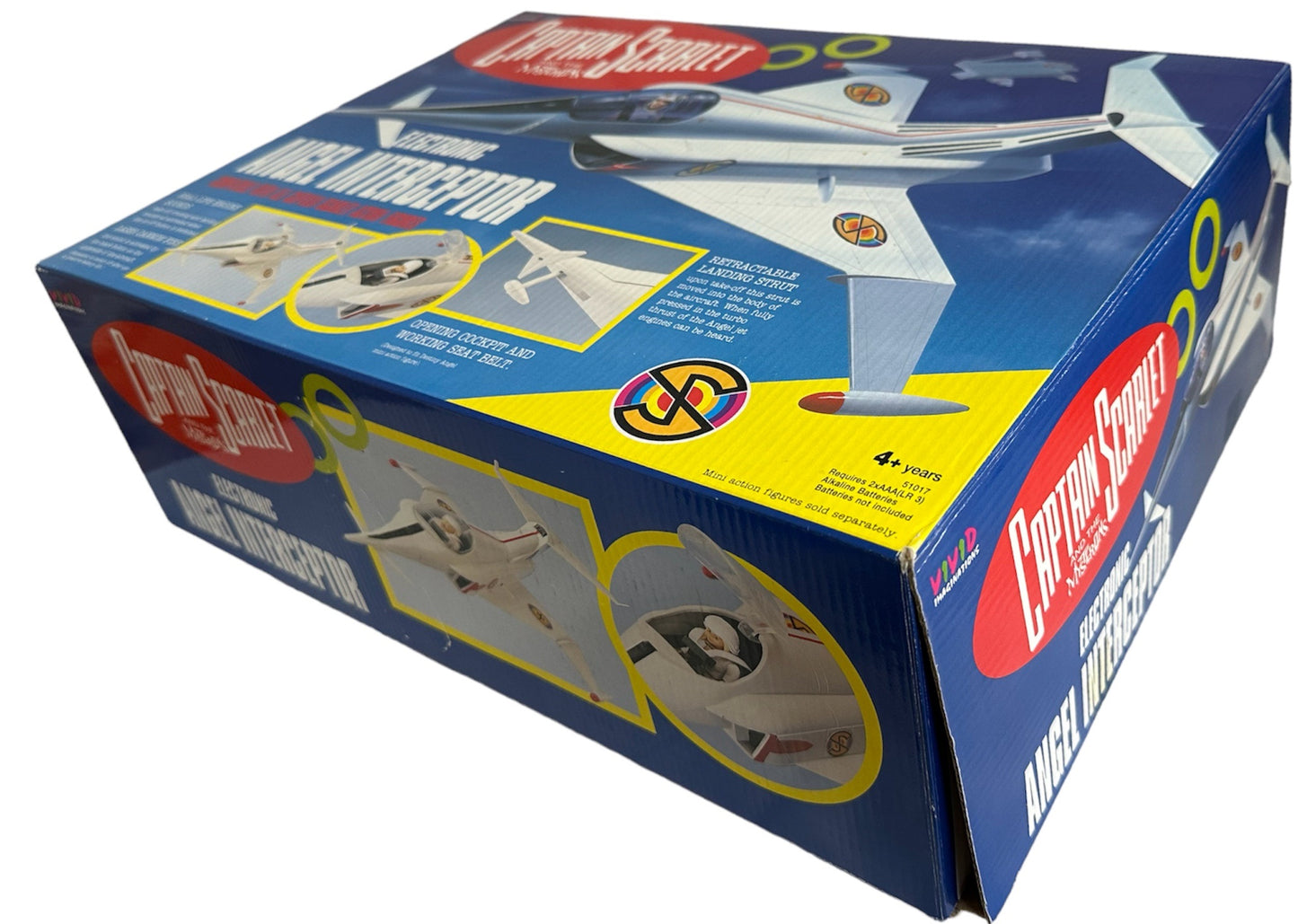 Vintage Vivids 1994 Gerry Andersons Captain Scarlet And The Mysterons Electronic Angel Interceptor Model Air Craft - Shop Stock Room Find