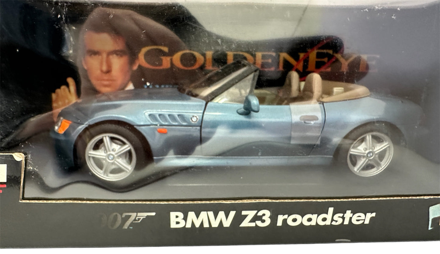 Vintage Unique Toys 1995 James Bond 007 Goldeneye - BMW Z3 1:18 Scale Die-Cast Replica Model Vehicle Car - Factory Sealed Shop Stock Room Find