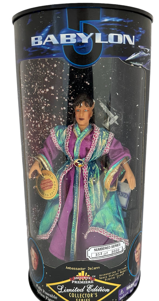 Vintage Exclusive Premieres 1997 Babylon 5 Limited Edition Numbered Series- Ambassador Delenn 9 Inch Action Figure - Brand New Factory Sealed Shop Stock Room Find