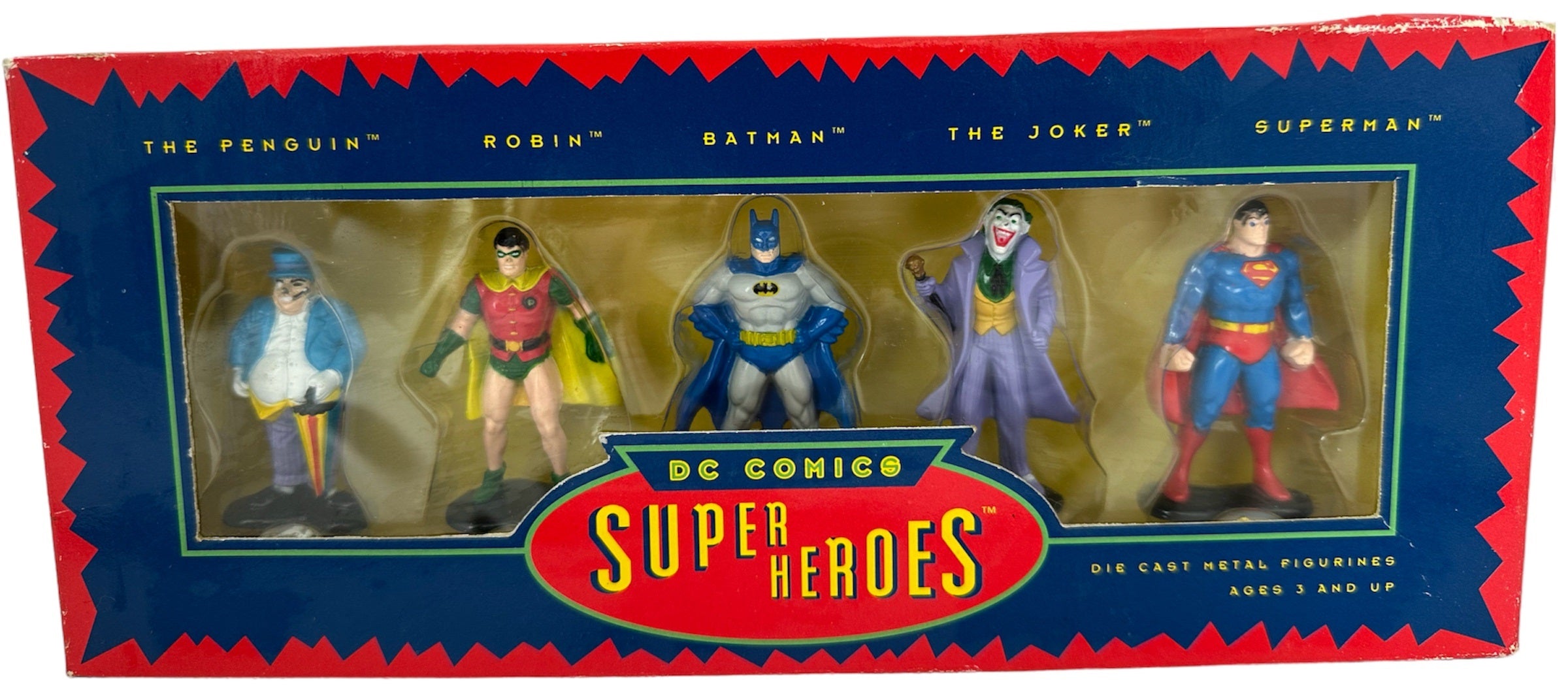 DC UNIVERSE 5 セット Vintage 1993 DC Comics Classic Super Heroes Die Cast Metal