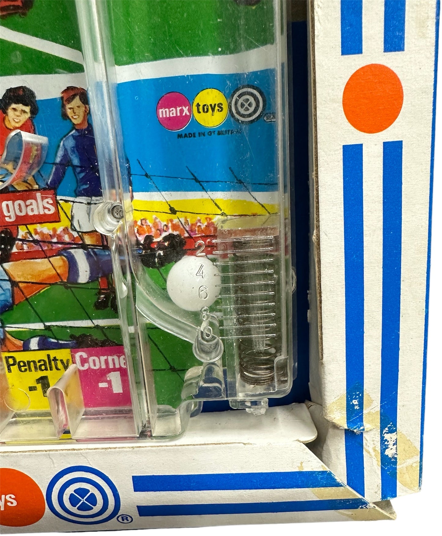 Vintage Louis Marx 1974 Football World Cup Munich 74 Bagatelle Pin Ball Game In Full Working Condition - In The Original Box