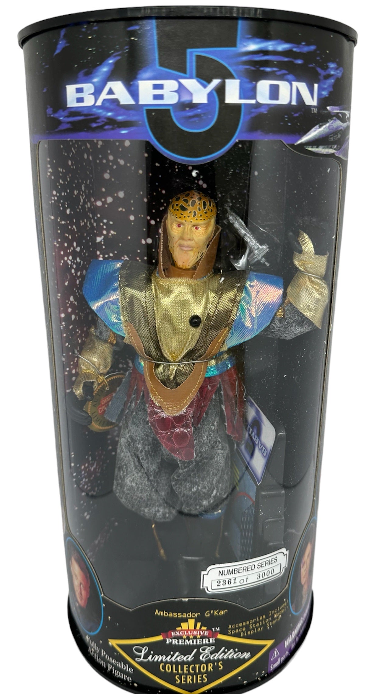Vintage Exclusive Premieres 1997 Babylon 5 Limited Edition Numbered Series- Ambassador G'Kar 9 Inch Action Figure - Brand New Factory Sealed Shop Stock Room Find