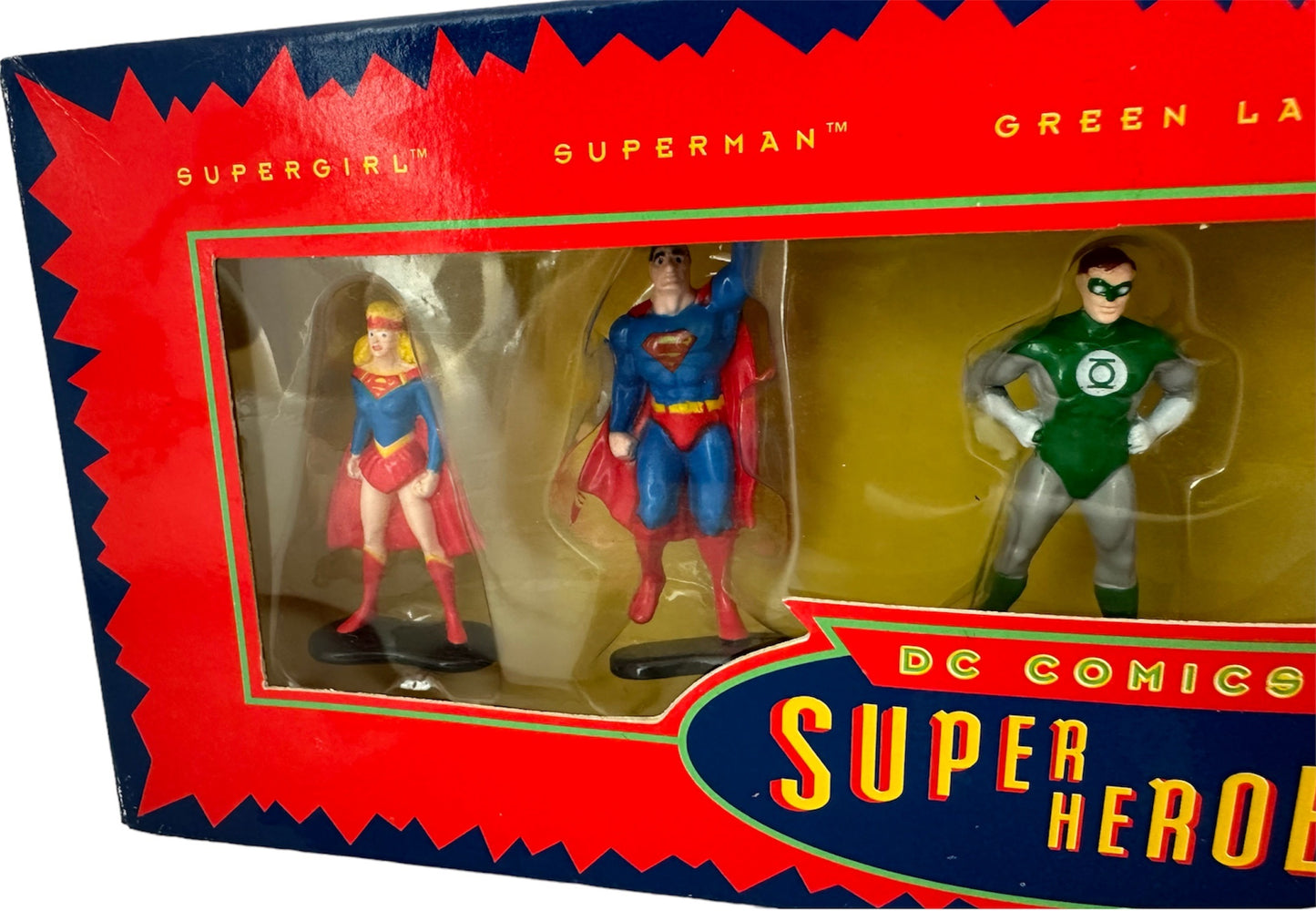 Vintage 1993 DC Comics Classic Super Heroes Die Cast Metal Figurines Box Set 1 Of 5 Super Heroes - Factory Sealed Shop Stock Room Find