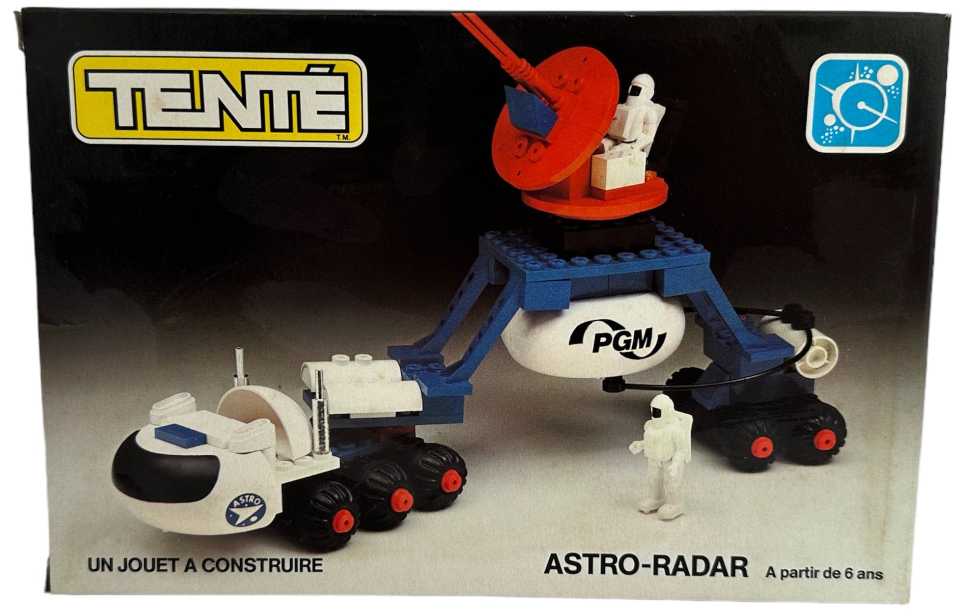 tente space Vintage 1970's Tente Astro Radar Building Blocks Toy Set No. 590720