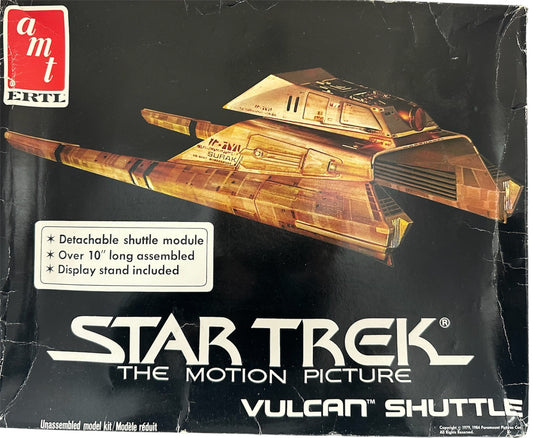 Vintage AMT/ERTL 1984 Star Trek The Motion Picture Vulcan Shuttle Model Kit With Detachable Shuttle Kit No. 6679 - Former Shop Counter Display Item