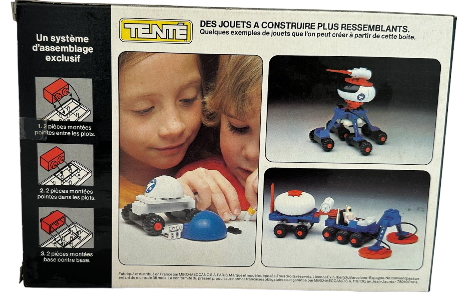 Vintage 1970's Tente Astro Radar Building Blocks Toy Set No. 590720