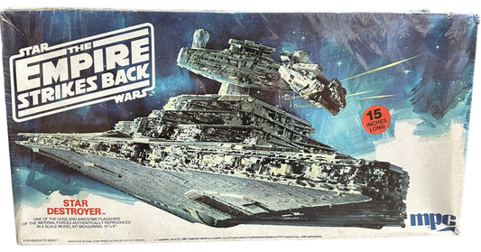 Vintage MPC/FD 1980 Ultra Rare Star Wars The Empire Strikes Back Imperial Forces Star Destroyer Scale Model Kit - Factory Sealed Shop Stock Room Find