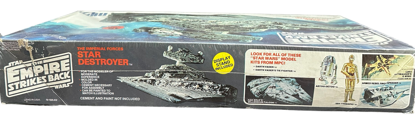 Vintage MPC/FD 1980 Ultra Rare Star Wars The Empire Strikes Back Imperial Forces Star Destroyer Scale Model Kit - Factory Sealed Shop Stock Room Find