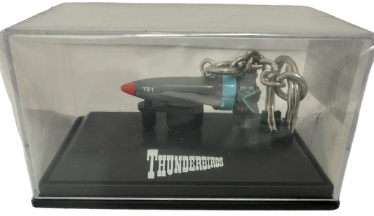 Vintage M &amp; S 2004 Gerry Andersons Thunderbirds - Thunderbird 1 Mini Diecast Model Keyring In Plastic Case - Brand New Factory Sealed Shop Stock Room Find