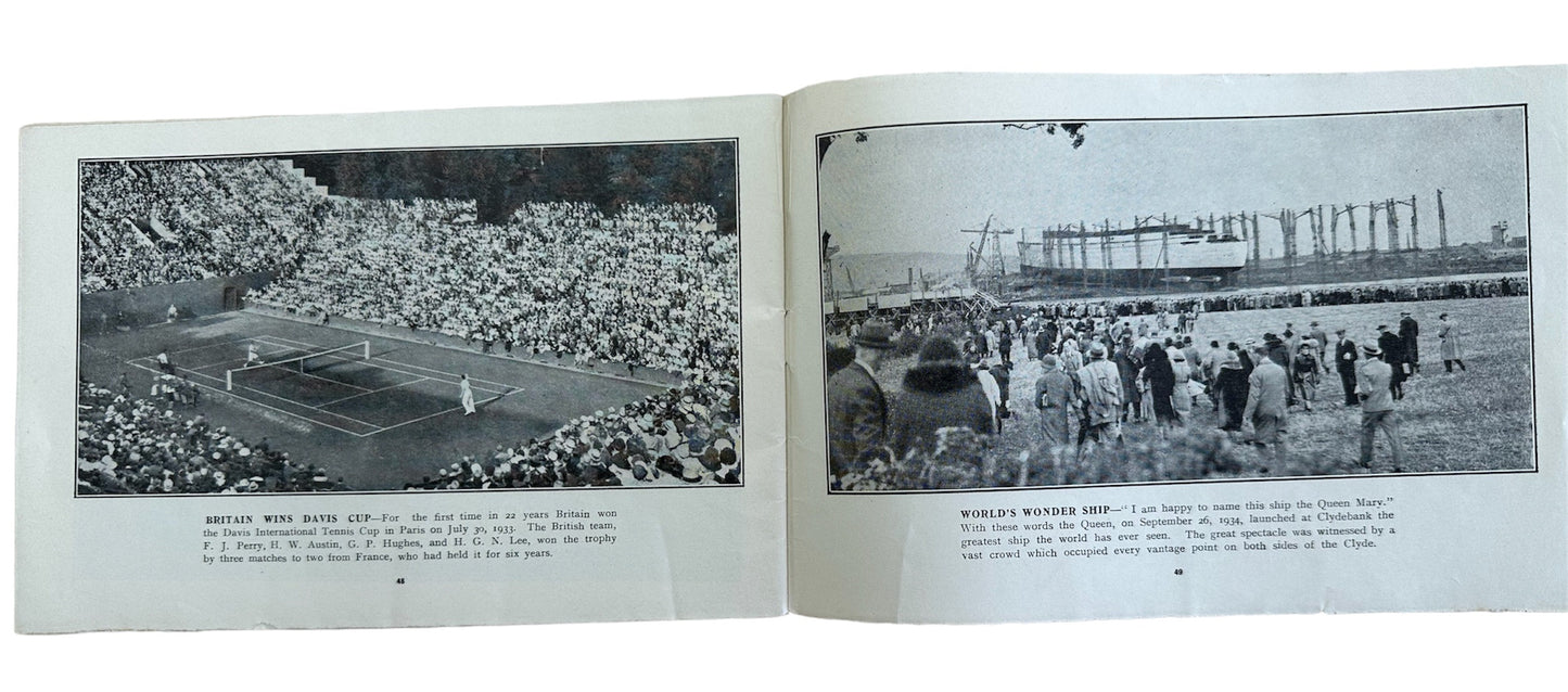 Vintage 1935 - The Sunday Post - Royal Silver Jubilee Souvenir Booklet - 25 Years Of Historic Events - Very Good Condition Very Very Rare Item